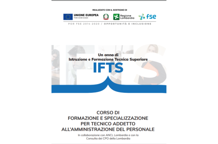 Corso di formazione e specializzazione per tecnico addetto all'amministrazione del personale 