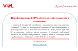 Regolarizzazioni INPS: attenzione alle (mancate) avvertenze
