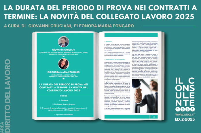 La durata del periodo di prova nei contratti a termine: la novità del Collegato Lavoro 2025