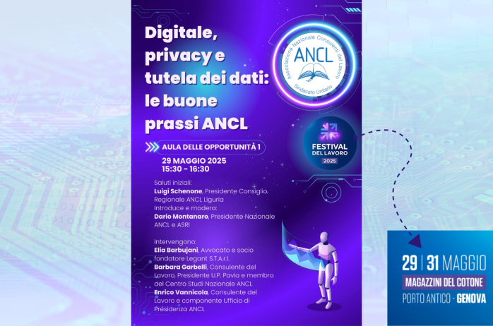 L'ANCL al Festival del Lavoro - Aula Opportunità 1 - 29 maggio 2025