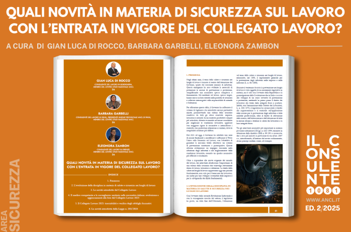 Quali novità in materia di sicurezza sul lavoro con l'entrata in vigore del Collegato Lavoro?