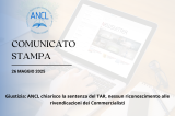 COMUNICATO STAMPA - Giustizia: ANCL chiarisce la sentenza del TAR, nessun riconoscimento alle rivendicazioni dei Commercialisti
