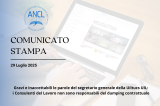 COMUNICATO STAMPA - Gravi e inaccettabili le parole del segretario generale della Uiltucs UIL: i Consulenti del Lavoro non sono responsabili del dumping contrattuale