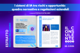 I sistemi di IA tra rischi e opportunità: quadro normativo e regolazioni aziendali