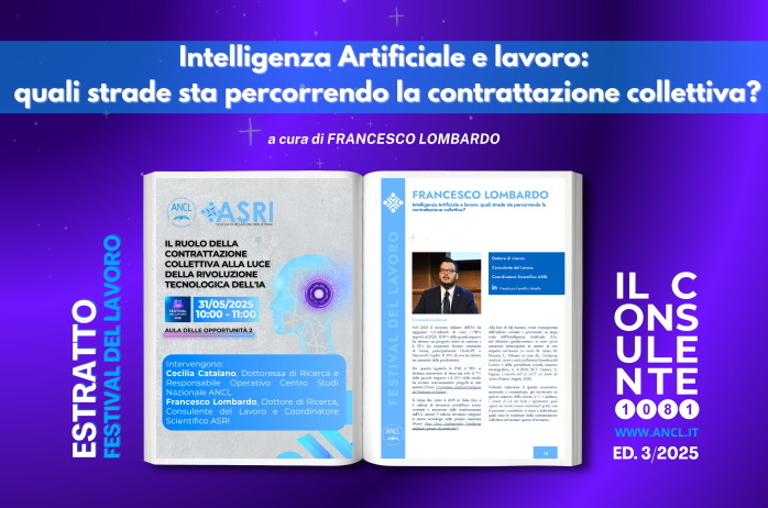 Intelligenza Artificiale e lavoro: quali strade sta percorrendo la contrattazione collettiva?