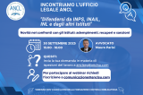 Incontriamo l'Ufficio Legale ANCL. Difendersi da INPS, INAIL, INL e dagli altri Istituti - 30/09/2025