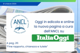 L'ANCL su ItaliaOggi: edizione del 31 ottobre
