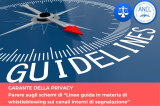Garante della Privacy e whistleblowing: Parere su Linee guida ANAC