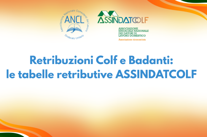 Retribuzioni Colf e Badanti: le tabelle retributive ASSINDATCOLF