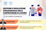 Nuovo percorso di approfondimento tecnico-giuridico ANCL: GESTIONE E RISOLUZIONE STRAGIUDIZIALE DELLE CONTROVERSIE DI LAVORO