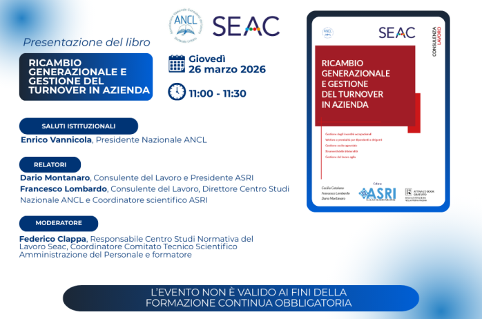 Webinar ANCL - SEAC presentazione del libro 