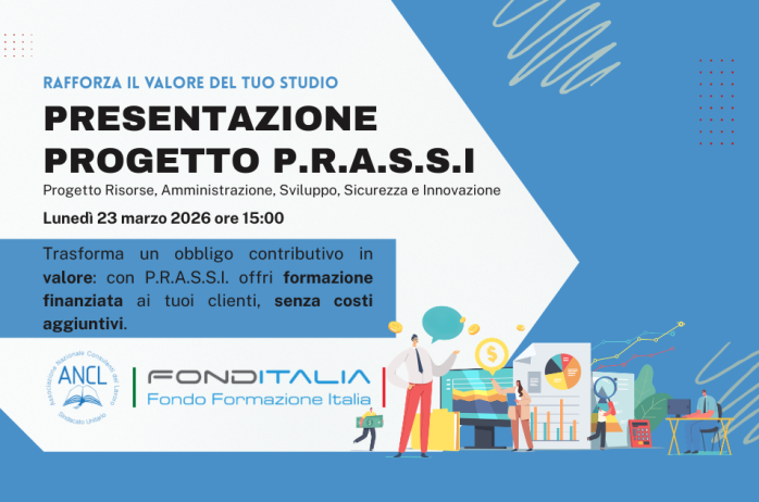 Webinar di presentazione Progetto P.R.A.S.S.I. ? Lunedì 23 marzo 2026