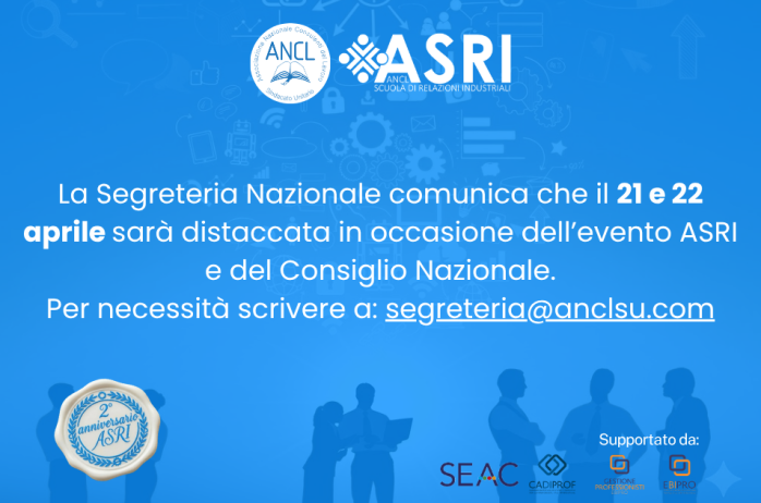 Distacco Segreteria Nazionale 21 e 22 aprile 2026