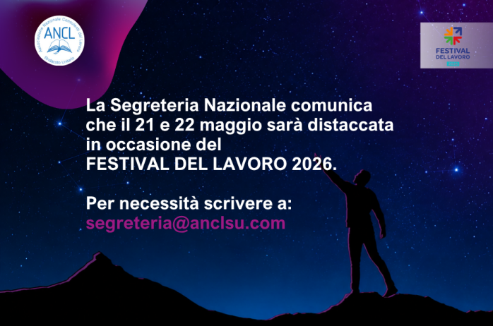Distacco Segreteria Nazionale 21 e 22 maggio 2026