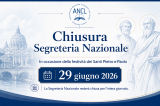 Chiusura della Segreteria Nazionale - 29 giugno 2026