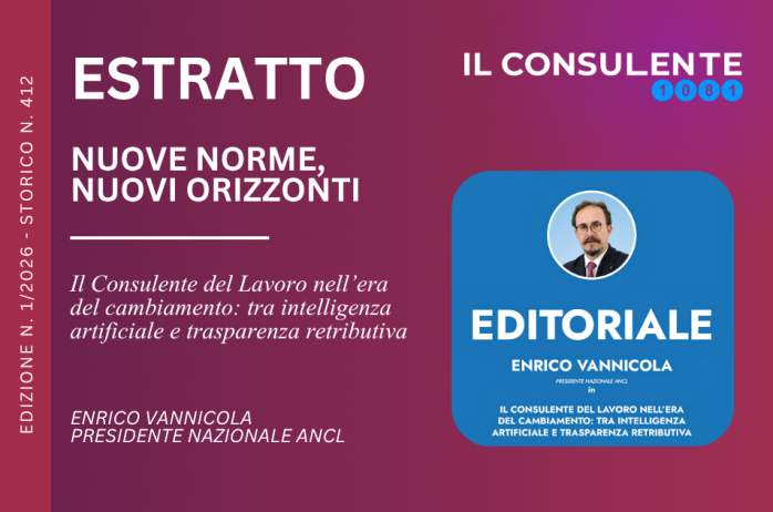 Il Consulente del Lavoro nell'era del cambiamento: tra intelligenza artificiale e trasparenza retributiva