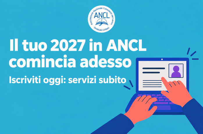 Perché aspettare il 2027? Entra oggi in ANCL!