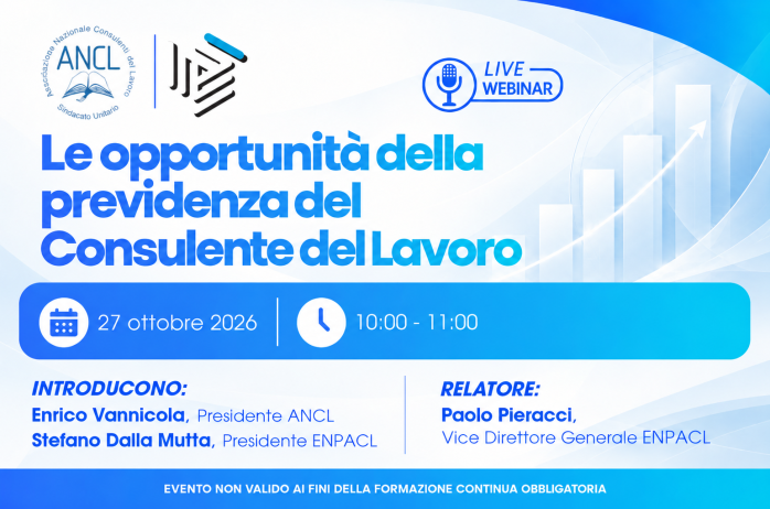 Webinar ANCL - ENPACL - 27 ottobre 2026 ore 10:00