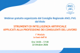 STRUMENTI DI INTELLIGENZA ARTIFICIALE  APPLICATI ALLA PROFESSIONE DEI CONSULENTI DEL LAVORO