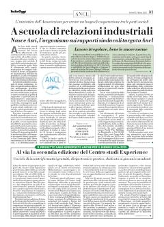 A scuola di relazioni industriali - Nasce Asri, l'organismo sui rapporti sindacali targato Ancl