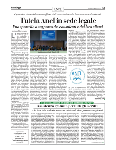 Tutela ANCL in sede legale: uno sportello a supporto dei Consulenti e dei loro clienti 