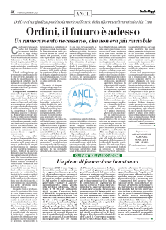 Ordini, il futuro è adesso - Gli eventi dell'Associazione