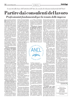 Partire dai consulenti del lavoro - Professionisti fondamentali per la tenuta delle imprese